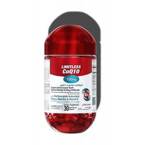 LIMITLESS CoQ 10 100 MG DIETARY SUPPLEMENT 30 HARD GELATIN CAPSULES
